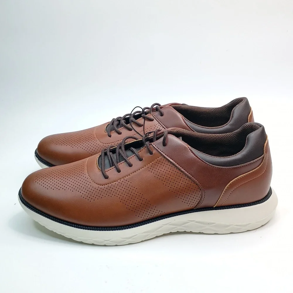Perry Ellis Portfolio Casual Men Size 13‎ Brown Ultra Foam 1904710